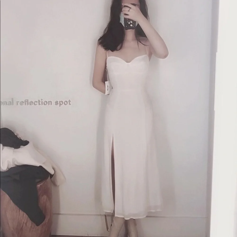 Reformation Juliette Dress in Ivory *NEW* - Picture 2 of 4